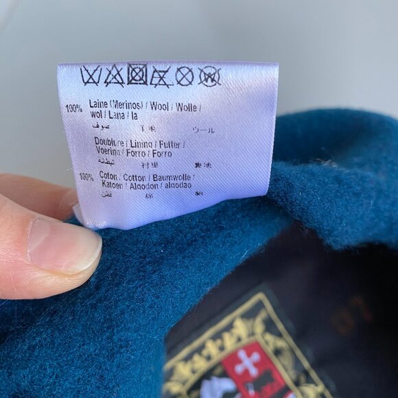 Laulhere-France "Le Basque" 100% French Merino Wool Beret FINEST QUALITY Emerald - Picture 5 of 6